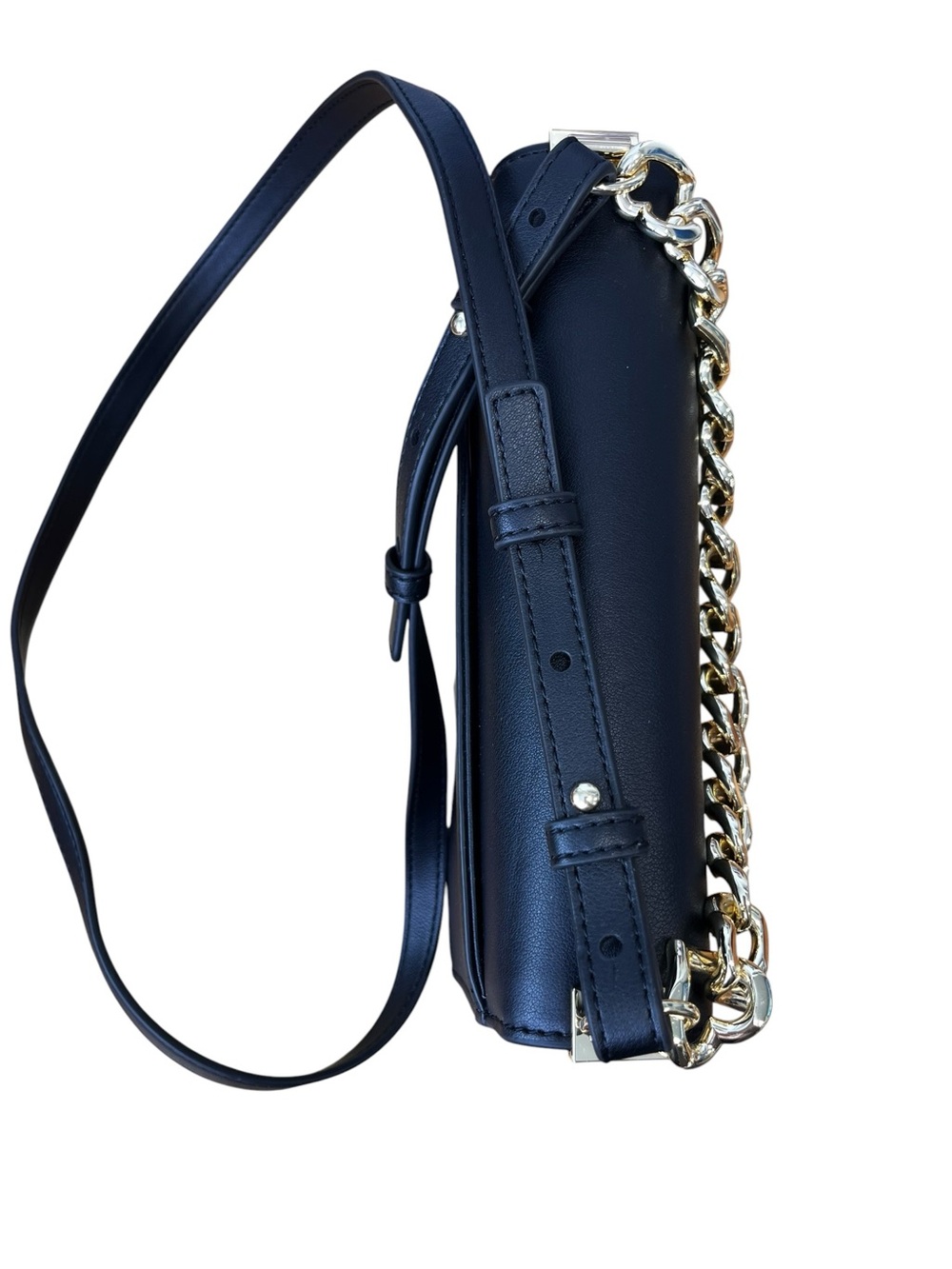 Love Moschino Black Heart Chain Crossbody Bag Gold Hardware - Picture 3 of 13